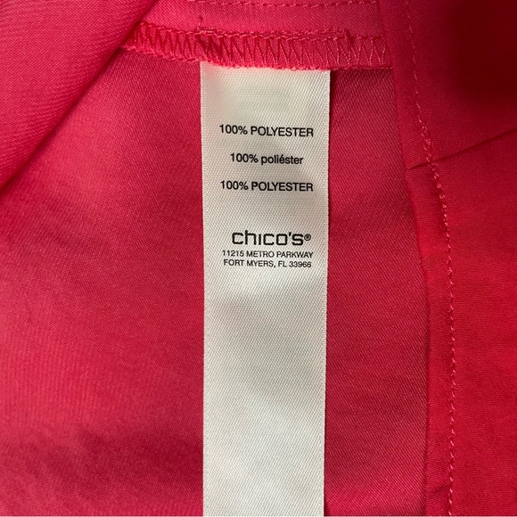Chico’s silky tulip layered popover blouse. NWOT - Picture 6 of 8